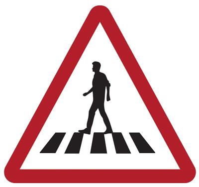Pedestrian Road Crossing warning